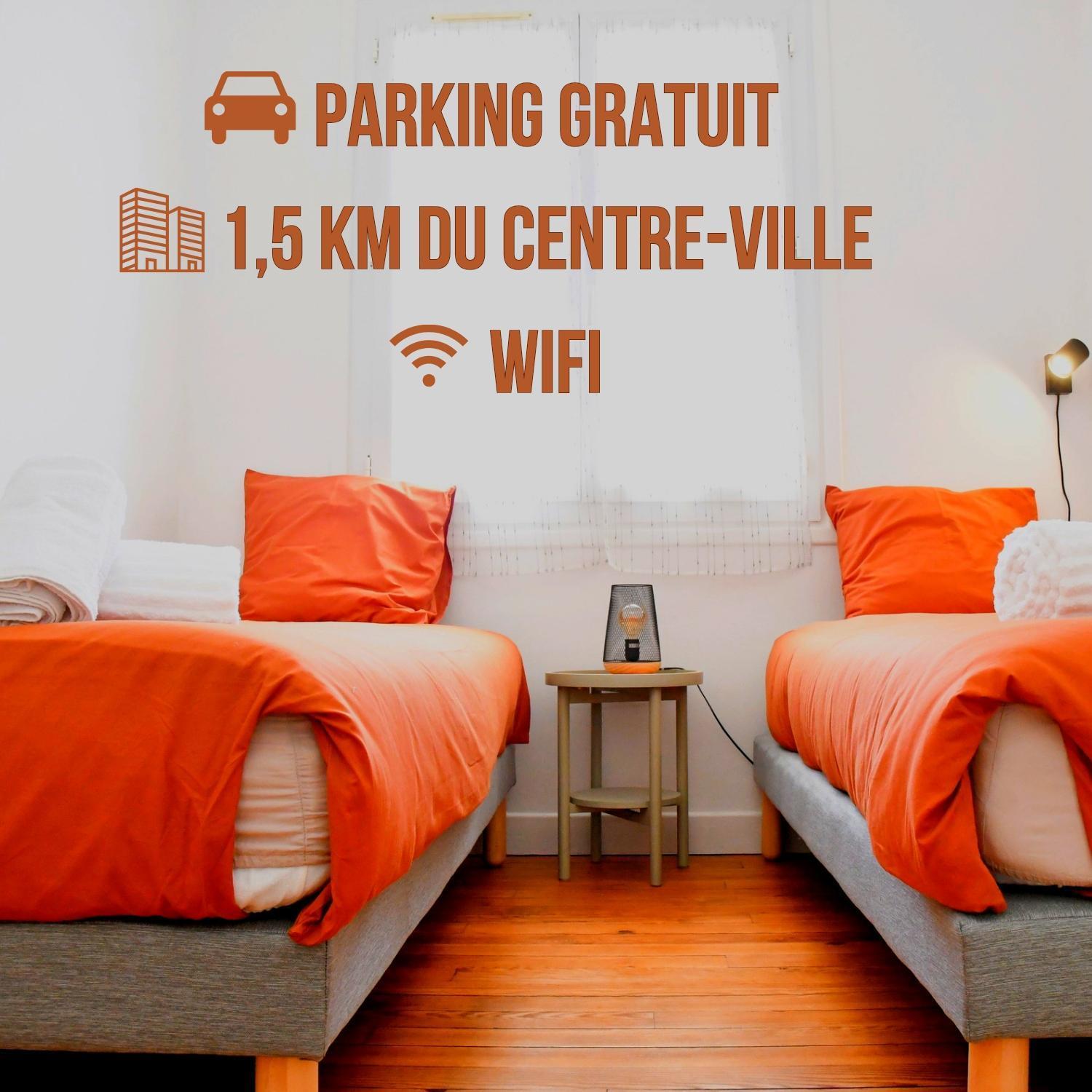 Vue Pyreneenne Elegante Avec 2 Chambres Tarbes Bagian luar foto